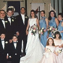 USA TX Dallas 1999MAR20 Wedding CHRISTNER Ceremony 012  In addition to the eight member Bridal party, the two ring bearers were Drake Van Ness and Dexter Van Ness. The two flower girls for the ceremony were Taylor Fortunato and Shannon Kovach. : 1999, Americas, Christner - Mike & Rebekah, Dallas, Date, Events, March, Month, North America, Places, Texas, USA, Wedding, Year